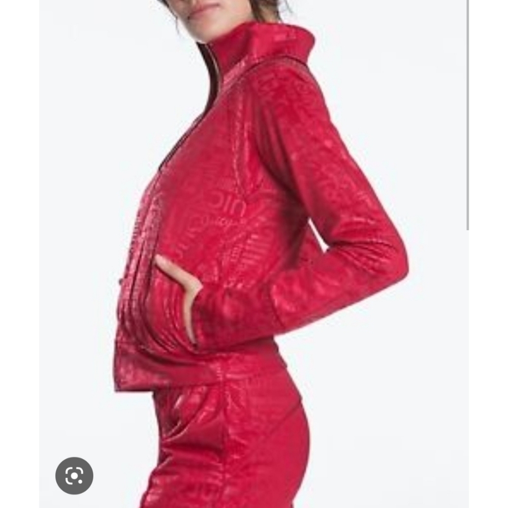JUICY COUTURE Logo Embossed Tricot Jacket